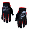 lawless mx bmx or mtb gloves with skull