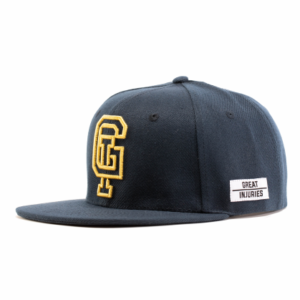 navy gold snapback og great injuries