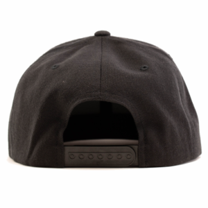 back of black snapback