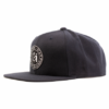 great injuries snapback in color navy blue with black and white patch