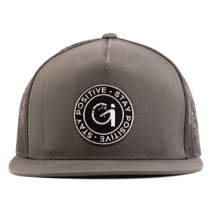 positive snapback dark grey with mesh