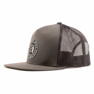 trucker hat with flat peak from the brand great injuries