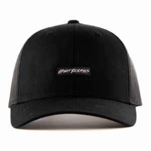 balck trucker cap with great injuries patch