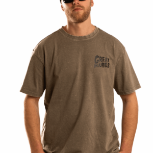 man with sunglasses hat and oversized shirt from great injuries