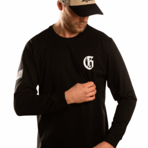 man wearing a cap with a black longsleeve from great injuries